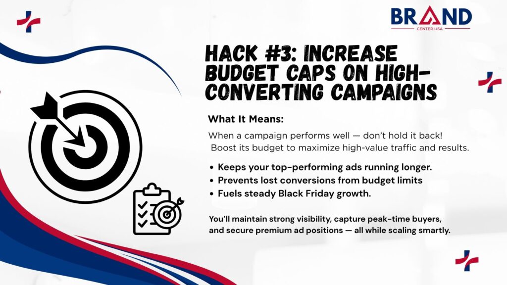Increase Budget Caps on High-Converting Campaigns